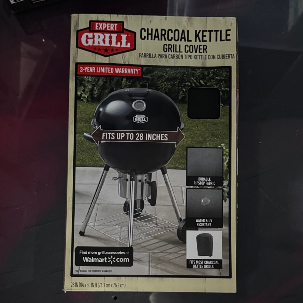 Brand New Expert Grill Charcoal Kettle Grill Cover Fits up to 26” Durable Fabric